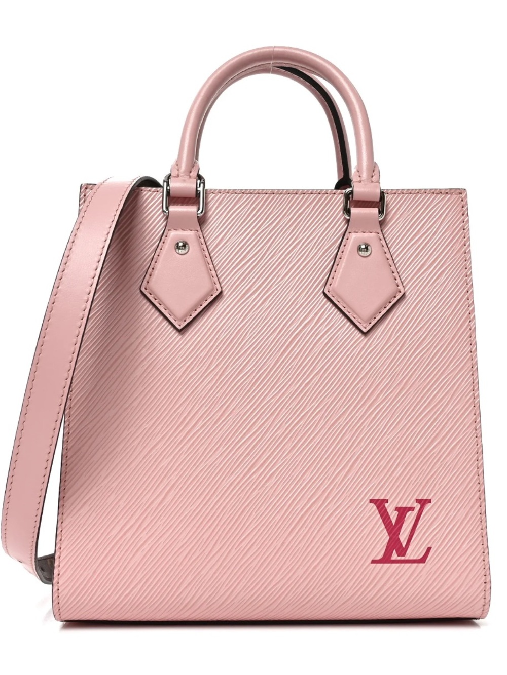 Louis Vuitton Epi Sac Plat BB Rose Ballerine handbag